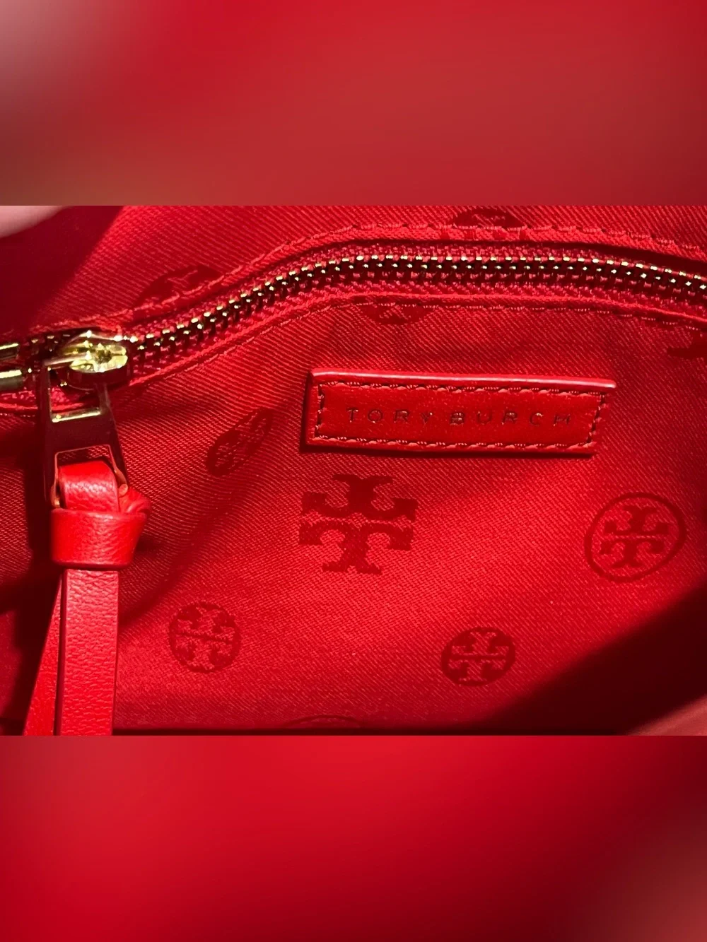 TORY BURCH Alexa Red Quilted Convertible Shoulder Bag